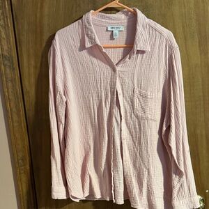 Nine West Light Pink Textured Shirt